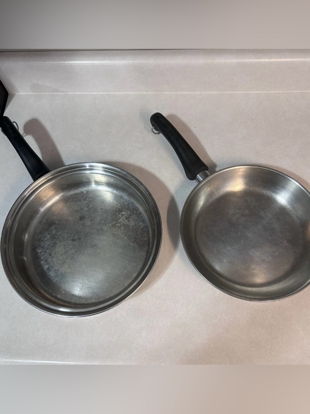 Vintage Saladmaster lot of 2 System 7 frying skillets